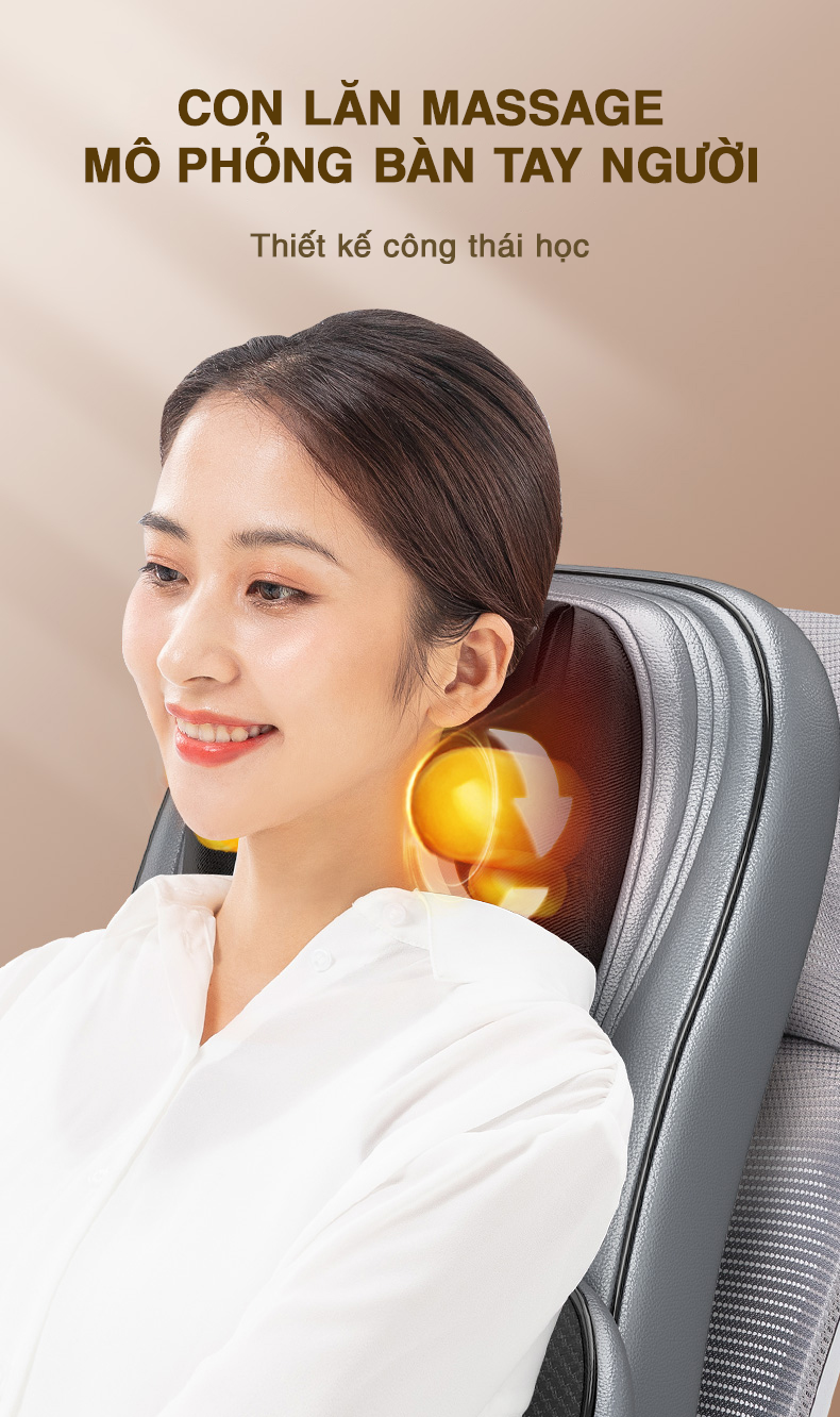 Đệm ghế massage công thái học