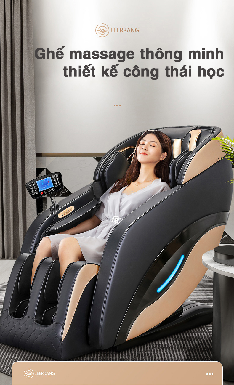 Ghế massage toàn thân chăm sóc sức khỏe giá rẻ Leercon C0001 LEK 988D