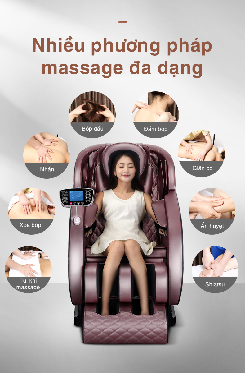 Các phương pháp massage của ghế massage toàn thân