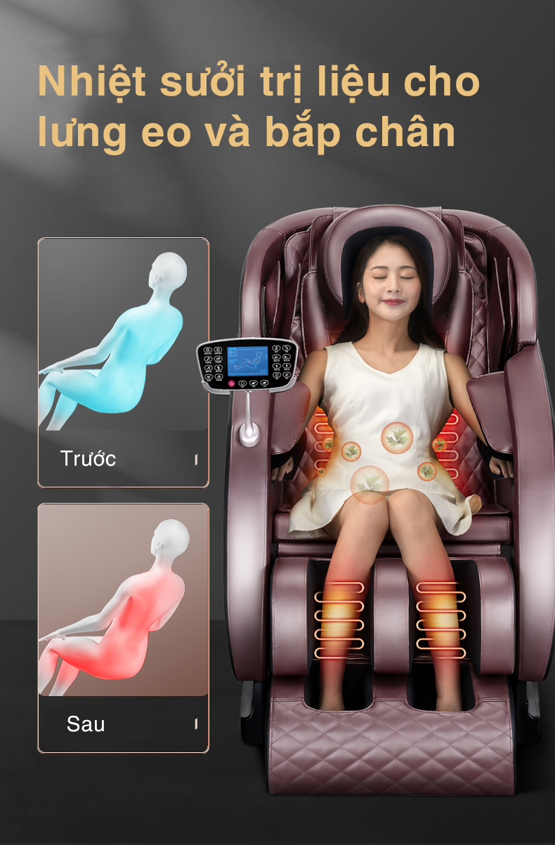 Sưởi nhiệt trị liệu ghế massage