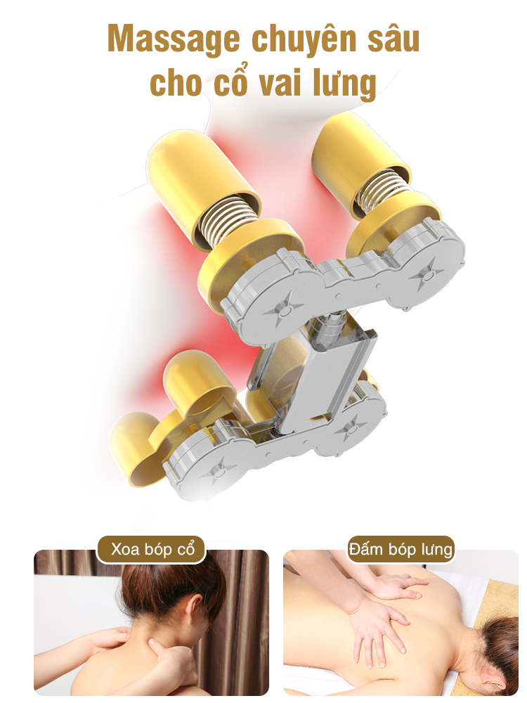 Con lăn masssage chuyên sâu cho cổ và lưng