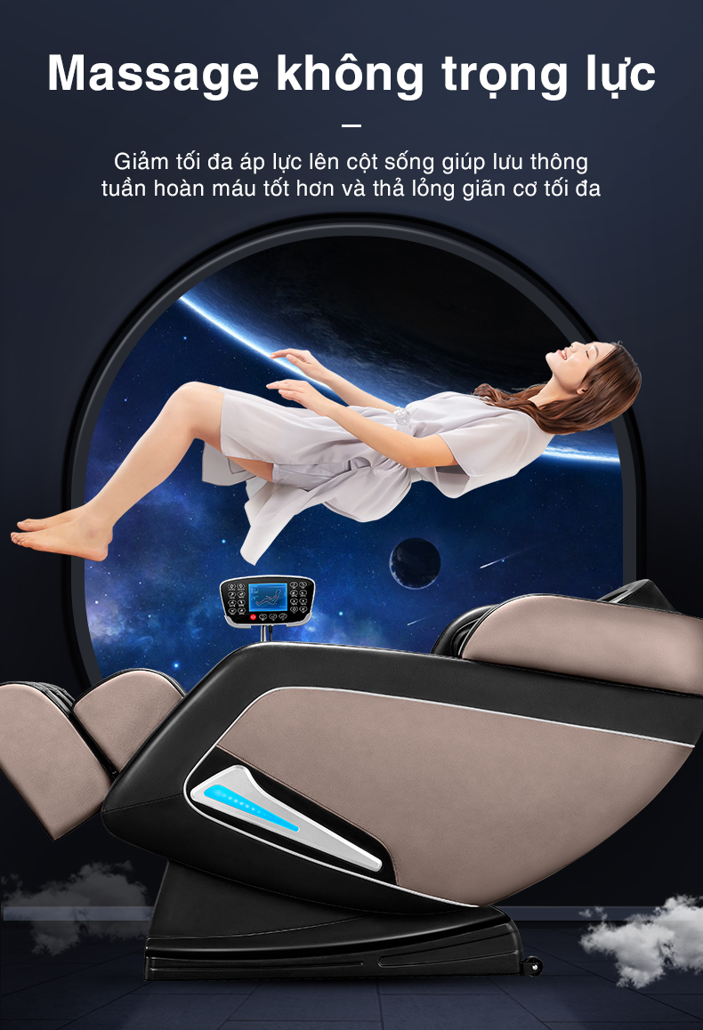 Chức năng massage không trọng lực của ghế massage Leercon