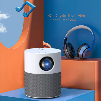 Máy chiếu Cylinder Full HD 1080P (1920 x 1080) Kết nối Wifi Bluetooth