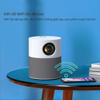 Máy chiếu Cylinder Full HD 1080P (1920 x 1080) Kết nối Wifi Bluetooth