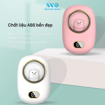 Máy sưởi cầm tay tích hợp sạc dự phòng hình gấu