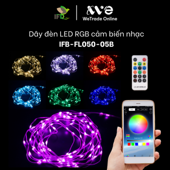 Dây đèn LED  RGB nháy theo nhạc IFD-FL050-05B