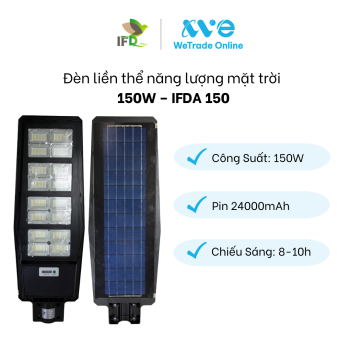 Đèn liền thể năng lượng mặt trời 150W – IFDA 150